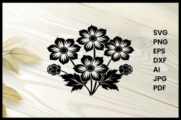 Anemone Illustration Silhouette