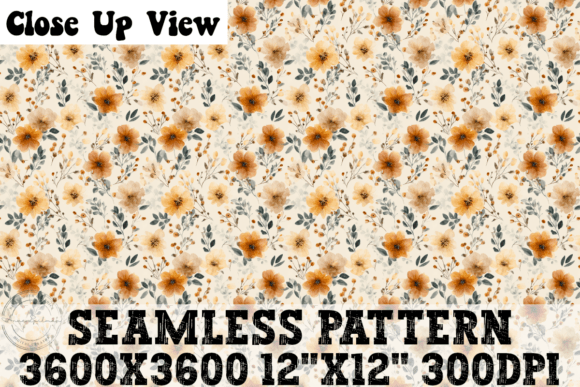 Autumn Floral Seamless Pattern