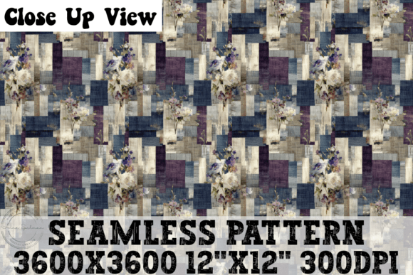 Floral Patchwork Seamless Pattern