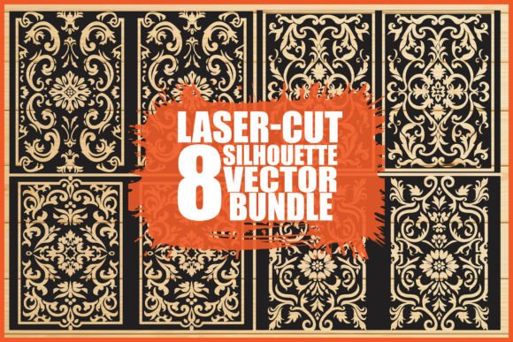 Intricate Laser Cut Pattern Set